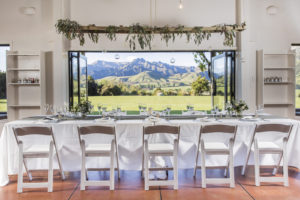 Bridal table with an amazing view behind - photo by Imageworld